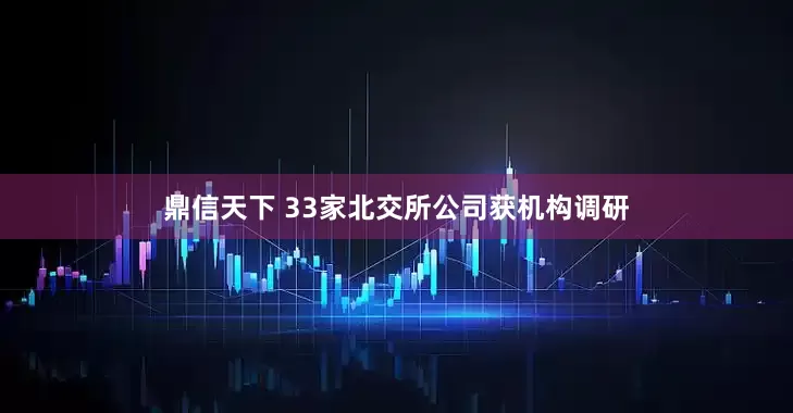 鼎信天下 33家北交所公司获机构调研